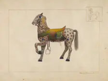 Carousel Horse, c. 1938. Creator: Samuel Fineman