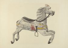Carousel Horse, c. 1939. Creator: George Constantine;Constantine, George