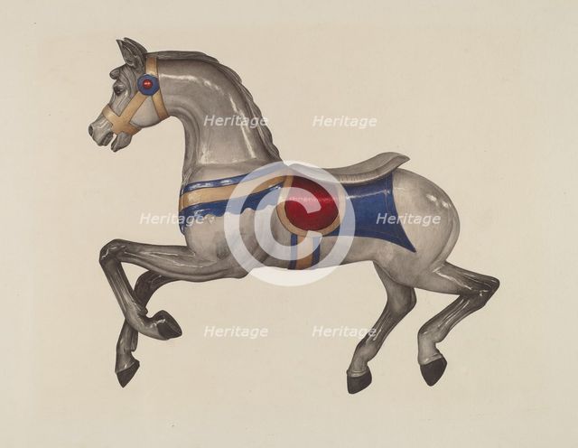 Carousel Horse, c. 1939. Creator: Dorothy Handy.