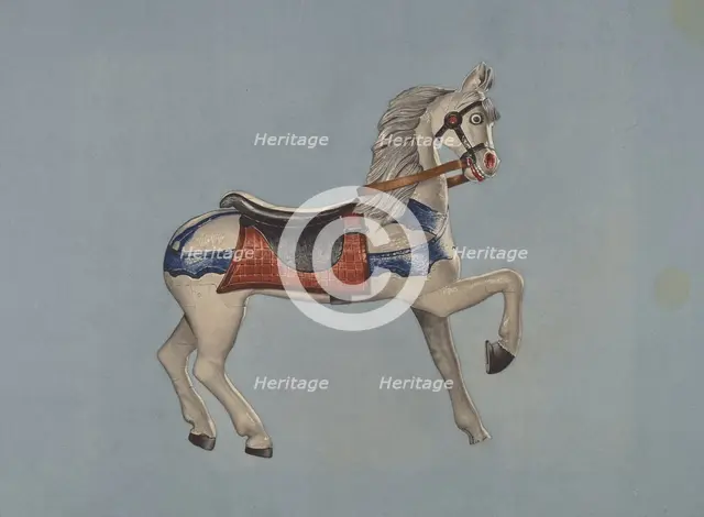 Carousel Horse, c. 1939. Creator: Henry Tomaszewski.
