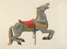 Carousel Horse, c. 1941. Creator: John W Kelleher