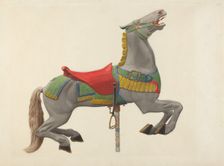 Carousel Horse, c. 1941. Creator: John W Kelleher