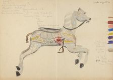 Carousel Horse (Study), 1938. Creator: Elizabeth Moutal