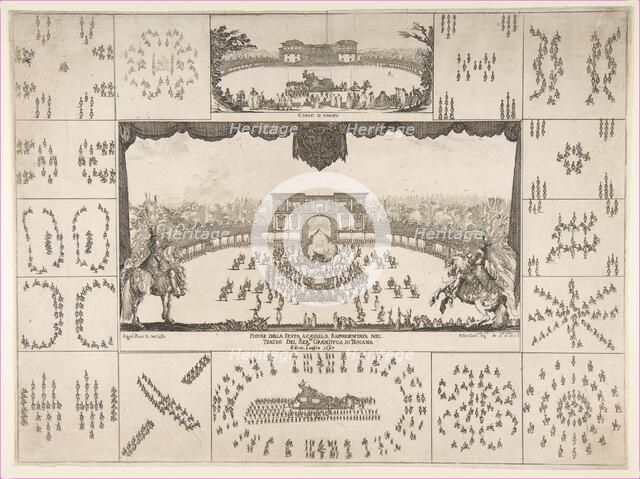 Carousel in Florence for the Marriage of The Grand Duke Ferdinand II, 1637. Creator: Stefano della Bella.