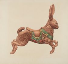 Carousel Rabbit, c. 1939. Creator: Robert Pohle