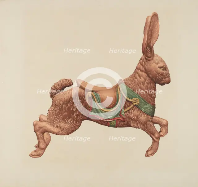 Carousel Rabbit, c. 1939. Creator: Robert Pohle.