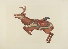 Carousel Reindeer, c. 1939. Creator: Michael Riccitelli