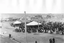 Carousels on Novobazarnaya Square, 1910-1919. Creator: N. A. Stavrovskii