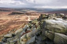 Carl Wark from Higger Tor, Peak District, Derbyshire, 2010. Creator: Peter Thompson