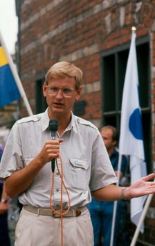 Carl Bildt, Swedish politician, 1986. Creator: Unknown