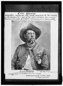 Carl Browne, Organizer of Coxey's Army, c1894, (between 1911 and 1920). Creator: Harris & Ewing