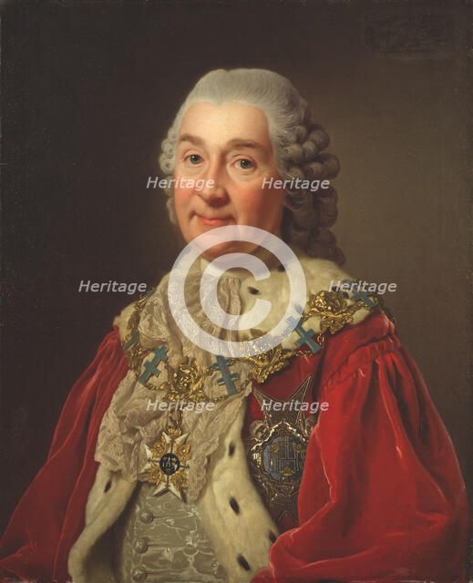 Carl Fredrik Scheffer (1715-1786), Count and Councillor of State, 1775. Creator: Alexander Roslin.