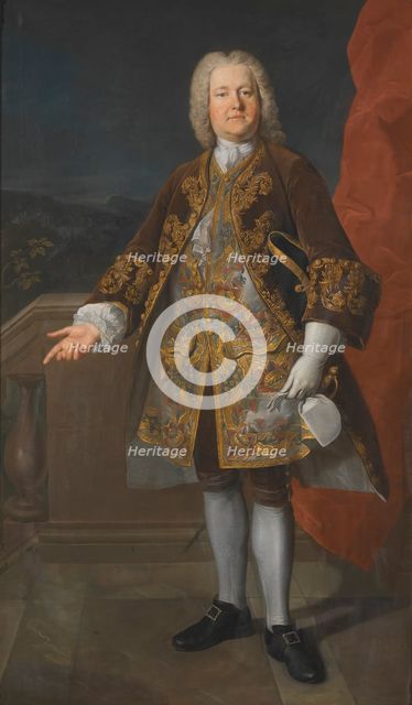 Carl Gustaf Tessin, 1695-1770, count, councillor, c18th century. Creator: Martin van Meytens.