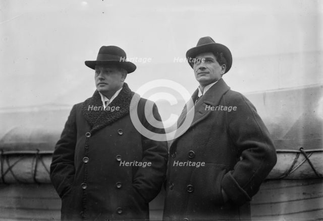 Carl Jorn and Adam Didur, between c1910 and c1915. Creator: Bain News Service.