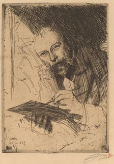Carl Larsson, 1897. Creator: Anders Leonard Zorn