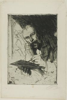 Carl Larsson, 1897. Creator: Anders Leonard Zorn