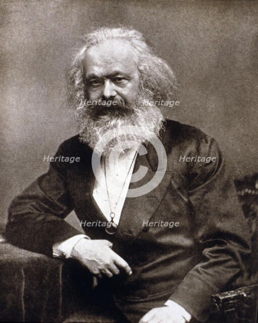 Carl Marx (1818-1883), German sociologist, philosopher and founder of the doctrine of Marxism and…