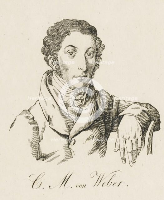 Carl Maria von Weber (1786-1826), after 1821. Creator: Anonymous.