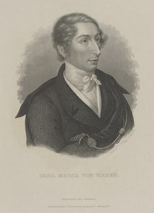Carl Maria von Weber (1786-1826), c. 1840. Creator: Mayer, Carl (1798-1868)