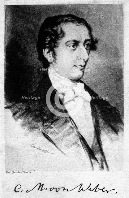 Carl Maria von Weber (1786-1826), German composer, 20th century. Artist: Unknown