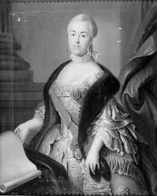Carl Peter Ulrick's wife, Sofia Augusta; Catherine II of Russia, 1761. Creator: Unknown