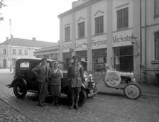 Carl Ph Nilsson's Ford, Lincoln and Fordson car dealership, Landskrona, Sweden, 1930. Creator: Unknown