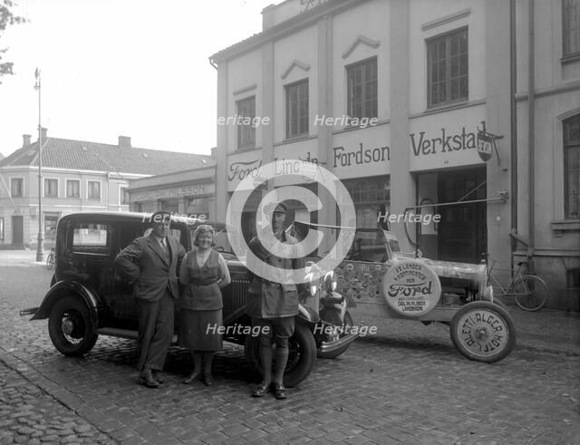 Carl Ph Nilsson's Ford, Lincoln and Fordson car dealership, Landskrona, Sweden, 1930. Artist: Unknown