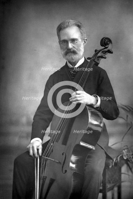 Carlo Alfredo Piatti (1822-1901), Italian violoncellist, 1890.Artist: W&D Downey