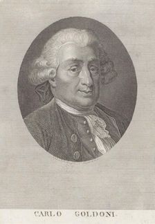 Carlo Goldoni (1707-1793). Creator: Locatelli, Antonio (1786-1848)