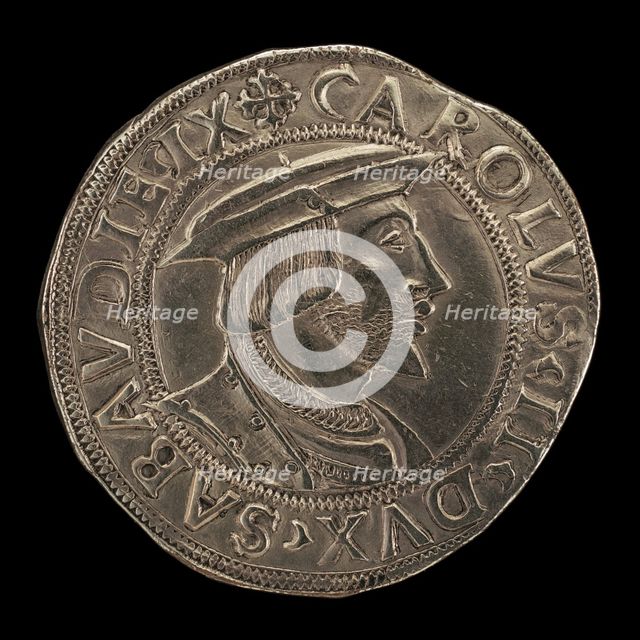 Carlo III, 1486-1553, 9th Duke of Savoy 1504 [obverse], 16th century. Creator: Unknown.