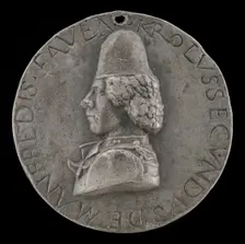 Carlo Manfredi, 1439-1484, Lord of Faenza 1468-1477, 1477. Creator: Sperandio Savelli