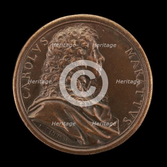 Carlo Maratta, 1625-1713, Painter [obverse], c. 1675. Creator: Charles-Jean-François Chéron.