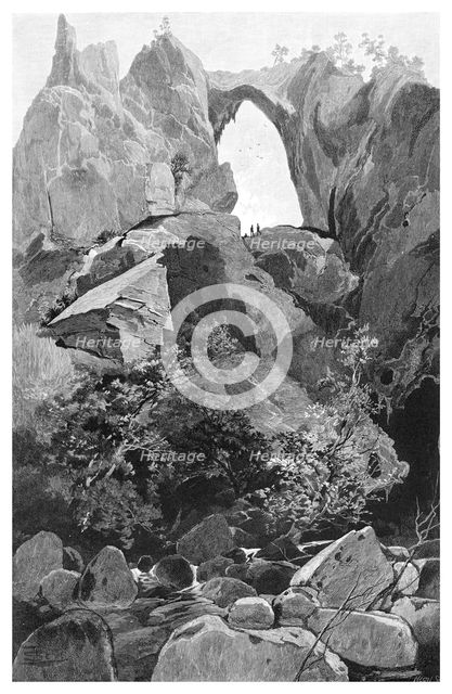 Carlotta Arch, Jenolan Caves, New South Wales, Australia, 1886.Artist: Frederic B Schell