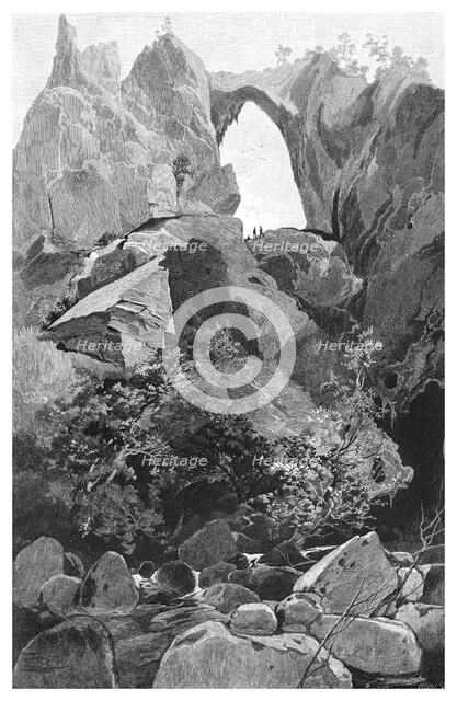 Carlotta Arch, Jenolan Caves, New South Wales, Australia, 1886.Artist: Frederic B Schell