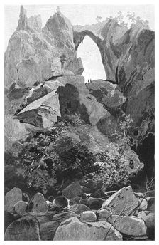 Carlotta Arch, Jenolan Caves, New South Wales, Australia, 1886.Artist: Frederic B Schell