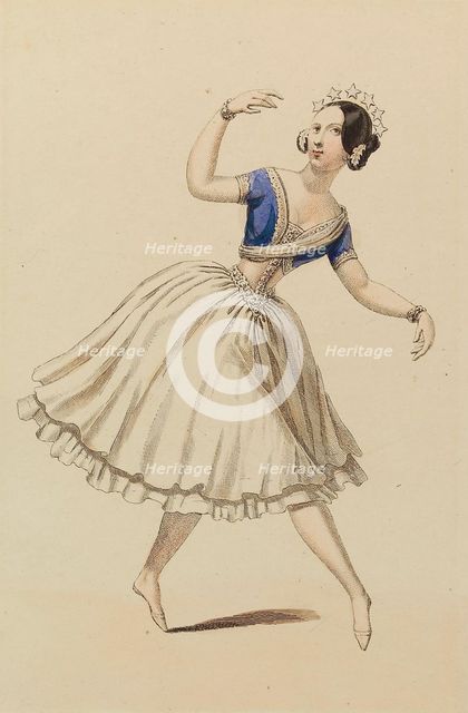 Carlotta Grisi (1819-1899) in the Ballet La Péri by Friedrich Burgmüller, 1843.