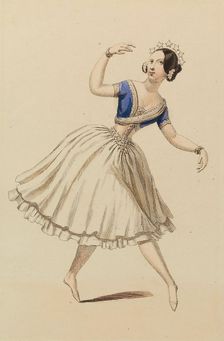 Carlotta Grisi (1819-1899) in the Ballet La Péri by Friedrich Burgmüller, 1843