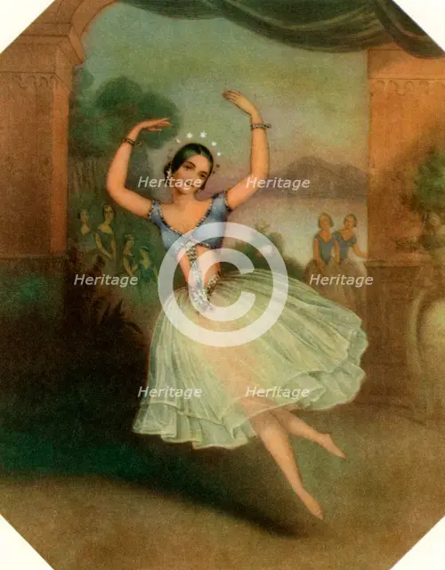 Carlotta Grisi in La Peri, 19th century. Artist: Unknown