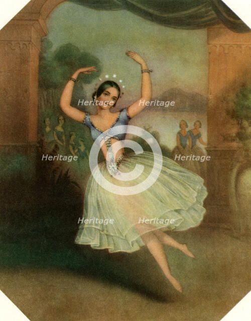 Carlotta Grisi in La Peri, 19th century. Artist: Unknown