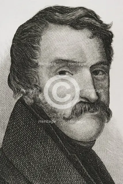 Carlos Maria Isidro de Borbon (1788-1855), Infante of Spain, son of king Charles IV, 1842.  Creator: Jose Gomez.