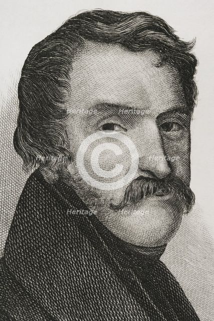 Carlos Maria Isidro de Borbon (1788-1855), Infante of Spain, son of king Charles IV, 1842.  Creator: Jose Gomez.