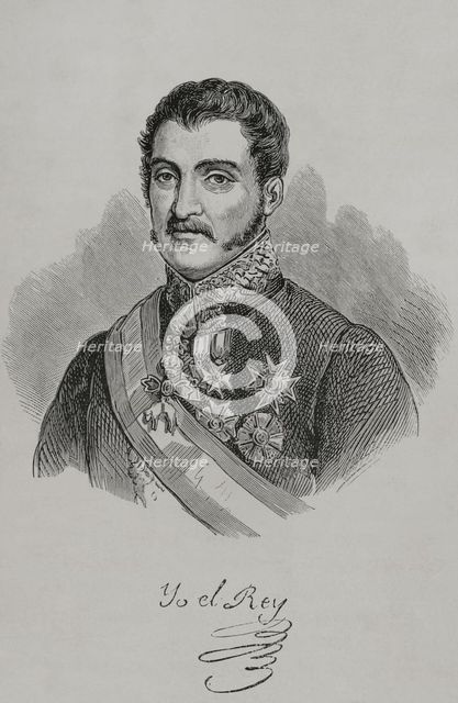 Carlos María Isidro de Borbón, (1788-1855), known as Don Carlos, 1879.  Creator: Unknown.