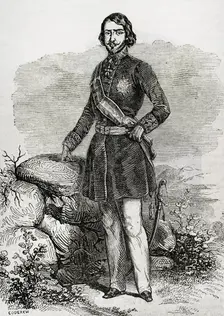 Carlos Luis of Bourbon and Braganza, (1818-1861), Count of Montemolin, 1853. Creators: Eusebio Zarza, Coderch
