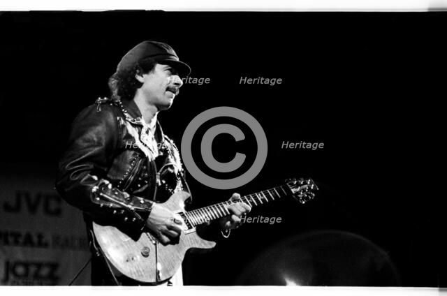Carlos Santana, RFH London, 1988.  Artist: Brian O'Connor.