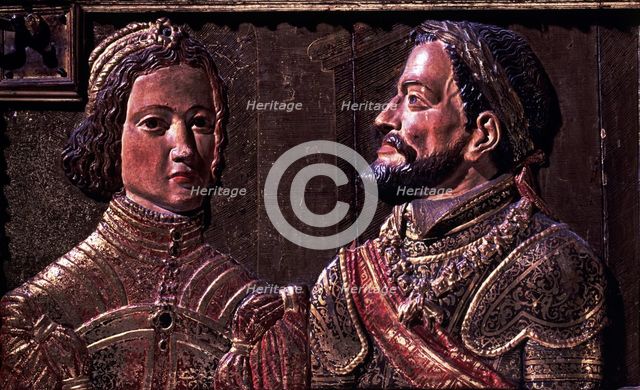 Carlos V (1500 - 1558), King of Spain and Emperor of Germany, Isabel of Portugal (1503 - 1539), e…