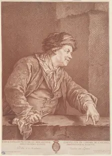 Carle Van Loo, c. 1760. Creator: Gilles Demarteau