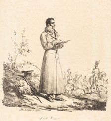 Carle Vernet, Full-Length, 1818. Creator: Emile Jean-Horace Vernet