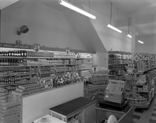 Carlines Self Service Store in Mexborough, South Yorkshire, 1960. Creator: Michael Walters