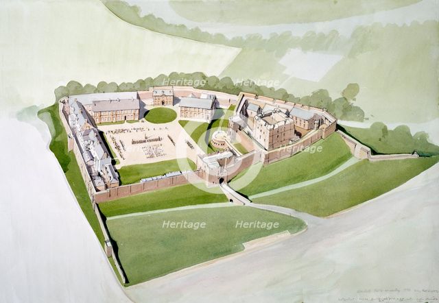 Carlisle Castle, 1992. Artist: Terry Ball.