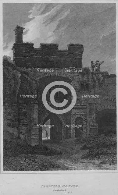 'Carlisle Castle, Cumberland', 1814. Artist: John Greig.